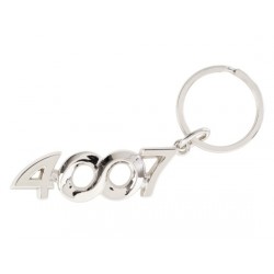 Coque clé,Housse de clé de voiture en PVC et carbone, avec porte-clé, pour  Peugeot 3008 208 308 RCZ 508 408 2008 407 - Type Rouge