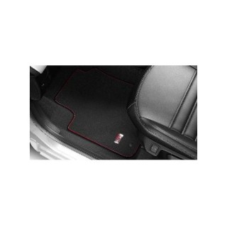 JEU DE TAPIS VELOURS FINITION AVEC LISERE ROUGE AVANT ET ARRIERE PEUGEOT 108