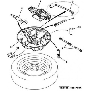 CLE DE DEMONTAGE POUR ROUE ALLIAGE PEUGEOT