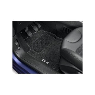 JEU DE TAPIS MOQUETTE AIGUILLETEE AVANT ET ARRIERE PEUGEOT 208