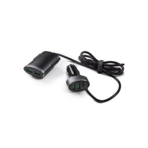 CHARGEUR 12V AVEC 2 USB AVANT + 2 USB ARRIERE